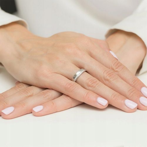 SREBRNY PIERŚCIONEK OBRĄCZKA 925 z CYRKONIAMI r.11 na Arena.pl