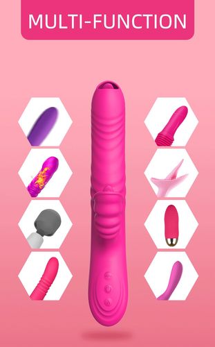 wibrator angelia usb 3 functions of thrusting / 20 vibrations pink na Arena.pl