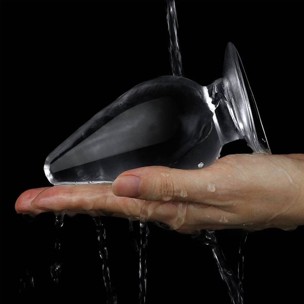 Duży Korek Analny Przezroczysty - Flawless Clear Anal Plug 4.5'' zdjęcie 6