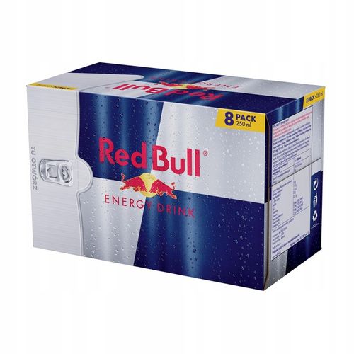 RED BULL Napój Energetyczny Energy Drink 8 PACK 250ml ZESTAW na Arena.pl