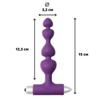 korek analny, stożkowy z wibracjami. silikonowy, elastyczny