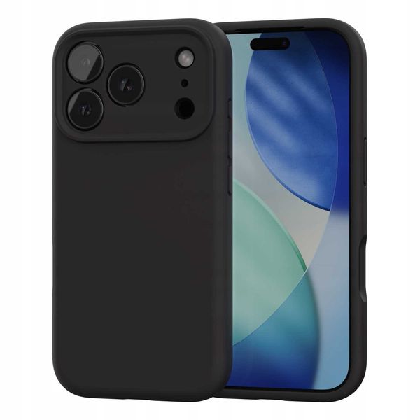 Spacecase Silicone Mag Iphone 17 Pro Max Black zdjęcie 2