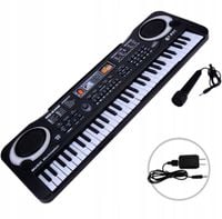 KEYBOARD PIANINKO ORGANY ELEKTRONICZNE 61 KLAWISZY DZIECI + MIKROFON AG278D
