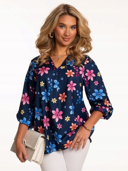 ELEGANCKA LUŹNA MODNA BLUZKA DAMSKA DUŻO ROZMIARÓW POLSKI PRODUKT zdjęcie 6