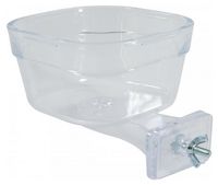 Solidne karmidełko do mocowania w klatce dla ptaków i papug Zolux Rozmiar L