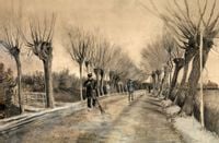 Road in Etten, Vincent van Gogh - plakat 29,7x21 cm