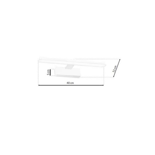Kinkiet Splash 40cm 8W LED Biały na Arena.pl