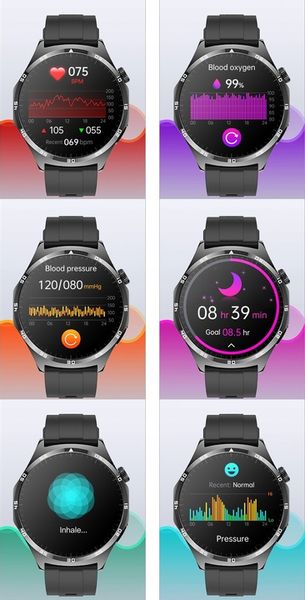 SMARTWATCH ZEGAREK MĘSKI Z EKG POMIAR CUKRU PULS CIŚNIENIE ROZMOWY MENU PL zdjęcie 4