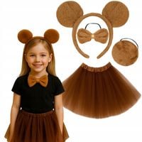 Strój misia przebranie miś opaska spódniczka kostium bal karnawałowy