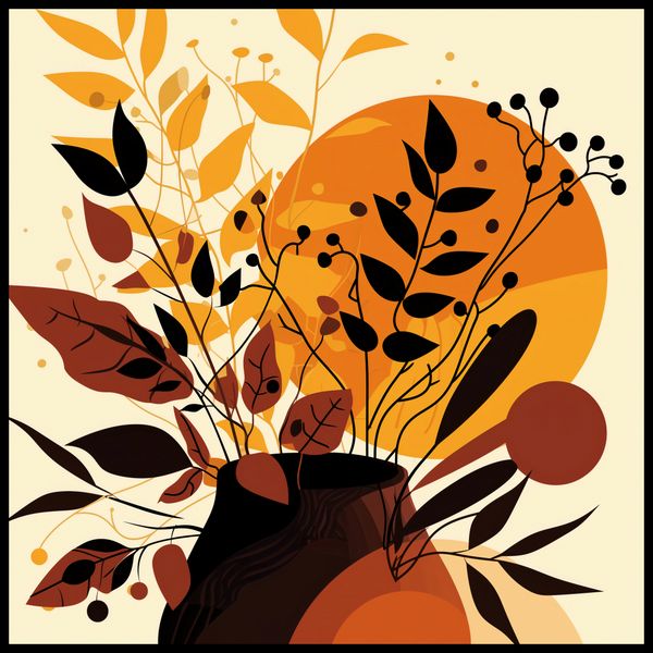 Plakat 70x70cm Bukiet Owoców zdjęcie 2