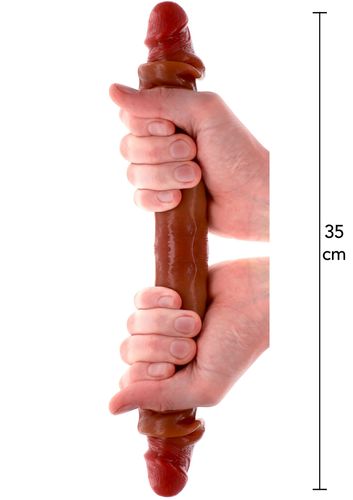 podwójne dildo toyjoy get real silicone foreskin double dong 35cm toyjoy na Arena.pl