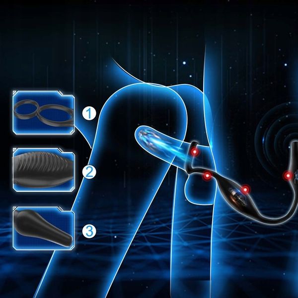 Masażer prostaty Cock Ring 7 trybów wibracji zdjęcie 4