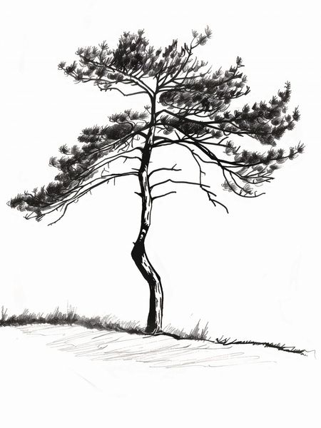 Plakat 15x20cm Samotna Sosna zdjęcie 1