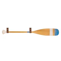 Pagaj John Paddle Ozdoba Postarzany 110 cm WZ7 ze skórzanymi poziomymi zawieszkami 110 cm