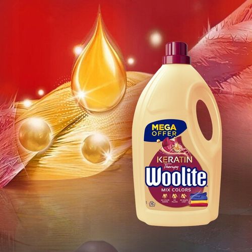 WOOLITE Płyn Do Prania Kolorów Ochrona Intensywność Keratin Therapy 4,5 l na Arena.pl