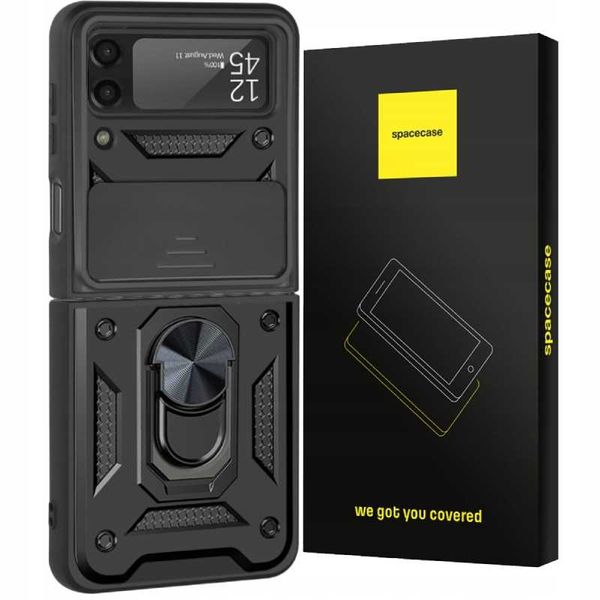 Spacecase Camring Galaxy Z Flip 3 Black zdjęcie 1