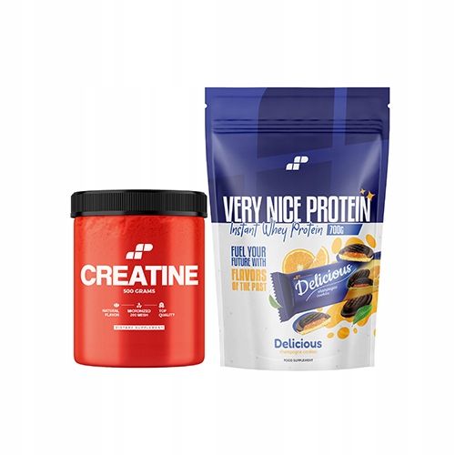 KREATYNA CREATINE MONOHYDRAT 500g + BIAŁKO WHEY WPC KONCENTRAT 700g na Arena.pl