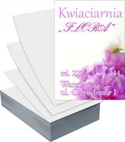 Ulotki A6 100szt reklamowe firmowe KWIACIARNIA KWIATY gotowe wzory
