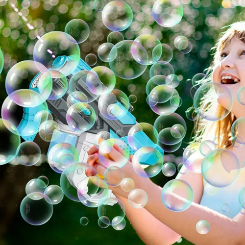 pistolet na bańki i wodę elektryczny automatyczny karabin wodny 2w1 na Arena.pl