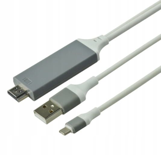 Adapter przejściówka Konwerter Kabel Lightning HDMI FHD USB iPhone iPad zdjęcie 3