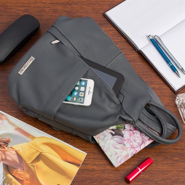 Plecak Damski Skórzany Trójkąt Pojemny Beltimore Q60 zdjęcie 4