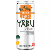Yabu naturalny energetyk o smaku pomarańczowym bez dodatku cukru 250ml