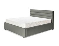 Łóżko tapicerowane CEZAR szary 140x200