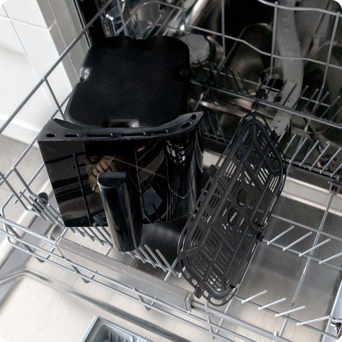 Duża frytkownica beztłuszczowa 10,2l Air fryer XL dwukomorowa Berdsen 1700W BD-657 czarna na Arena.pl