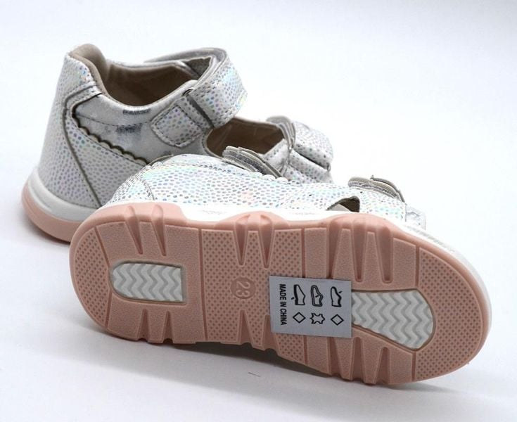 Sandały dziewczęce MISS E 23DZ23-5924 - białe 26 zdjęcie 5