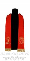 Stuła czerwona na krzyż Wielkanoc Baranek