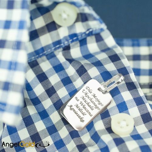 SREBRNY NIEŚMIERTELNIK BLASZKA PR 925 + GRAWER na Arena.pl