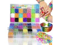 Duży zestaw gumek do robienia bransoletek xxl 4400 szt na prezent diy