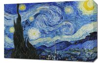 Obraz 60x40cm Gwiaździsta Noc, Van Gogh Vintage do Salonu
