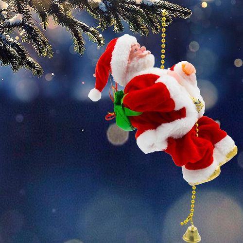 MIKOŁAJ PNĄCY SIĘ NA LINIE 100cm WSPINAJĄCY SIĘ MIKOŁAJ MELODIE ŚWIATEŁKA na Arena.pl