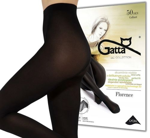 RAJSTOPY GATTA LYCRA 3D FLORENCE 50 DEN 3-M NERO na Arena.pl