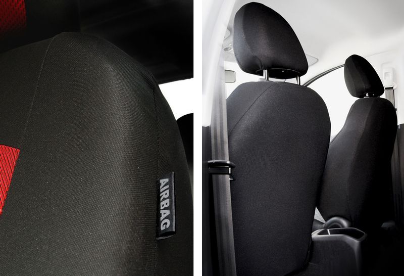 Uniwersalne pokrowce samochodowe SPORT LINE Czerwone do HYUNDAI ATOS zdjęcie 4