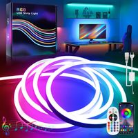 NIEKOMPLETNY Taśma neon LED RGB 10m IP65 220V sterowanie APP pilot muzyka