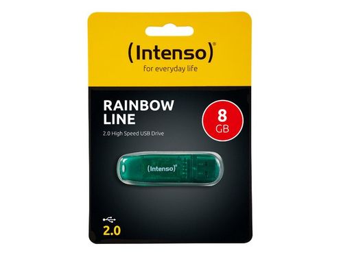 PENDRIVE INTENSO 8GB RAINBOW LINE GREEN na Arena.pl