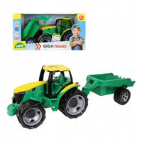 Duży samochód Traktor Ciągnik z przyczepką 90 cm Lena