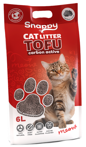 Żwirek tofu dla kotów biodegradowalny z węgielem aktywnym 2,5kg na Arena.pl