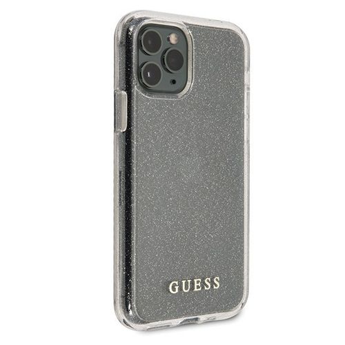 Guess GUHCN65PCGLSI iPhone 11 Pro Max srebrny/silver hard case Glitter na Arena.pl