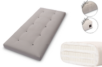 Materac 90x200 z lateksem - Pascall Futon Comfort Trio Latex - Szary