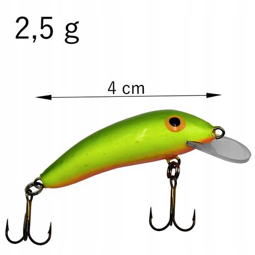 WOBLER PŁYWAJĄCY RĘCZNIE ROBIONY 4 cm/2,5 g PL na Arena.pl