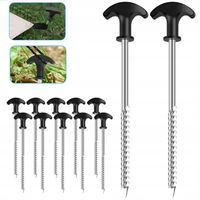 Śledzie Szpilki Do Namiotu Wkręcane Długie 20cm 12 Sztuk