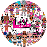 Opłatek na tort lol Suprise