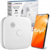 Certyfikowany czujnik dymu pożaru ognia Firesco ZR153SW-CB Tuya