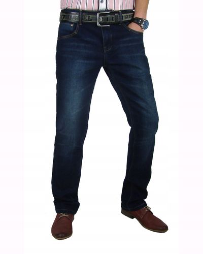 Spodnie jeans regular proste pas 90cm 34/34 -DM063 na Arena.pl