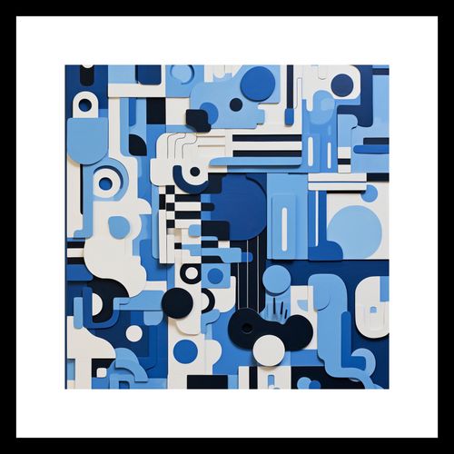 Plakat 20x20cm Niebieski Labirynt na Arena.pl