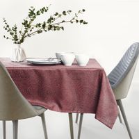 Zestaw obrus + bieżnik plamoodporny GAIA 115x250 + 35x250 Brudny Róż