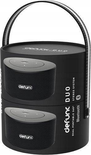 Zestaw 2 głośników stereo DEFUNC DUO Mobile, Czarne Bezprzewodowe Bluetooth na Arena.pl